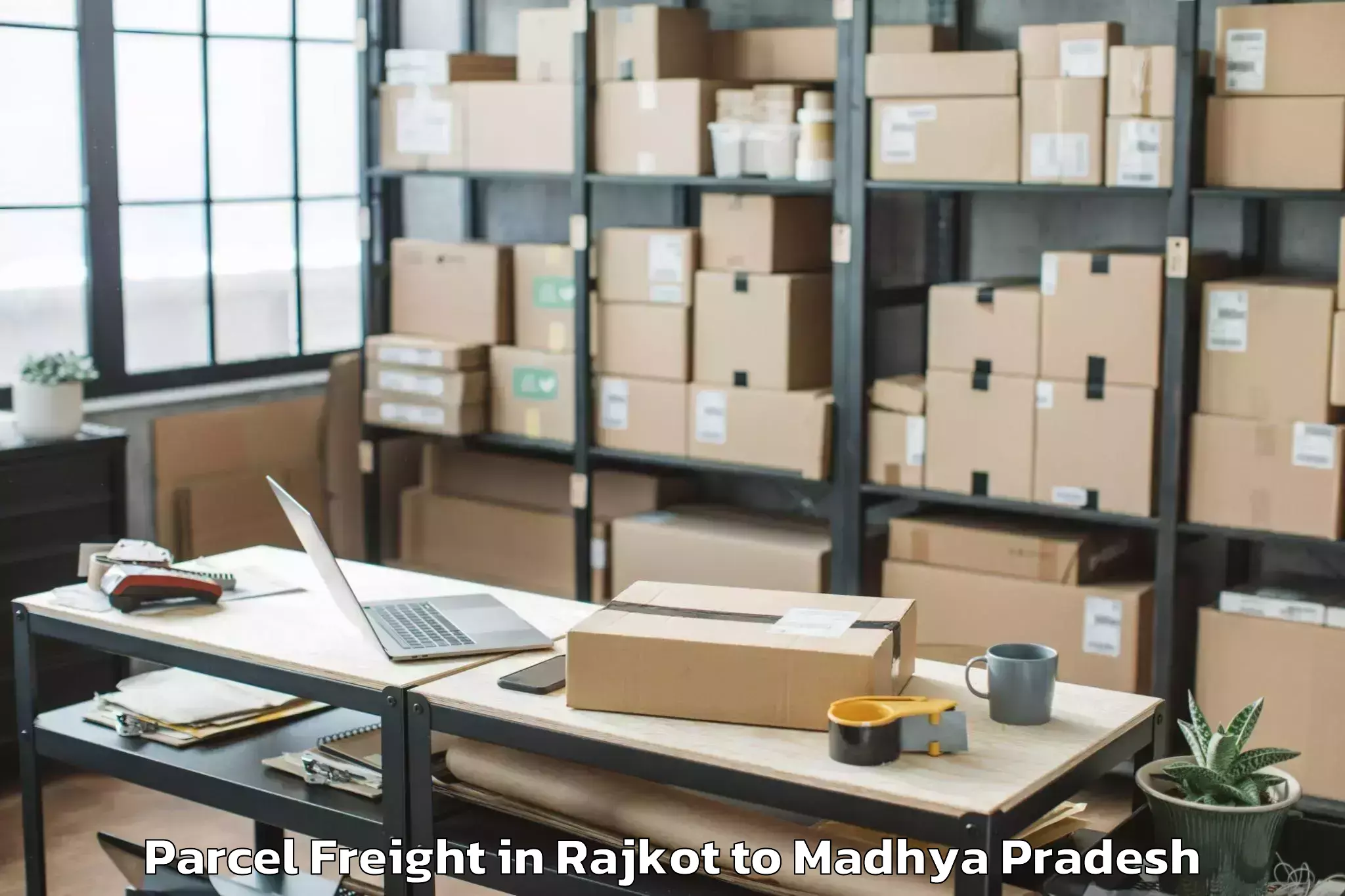 Quality Rajkot to Vidisha Parcel Freight